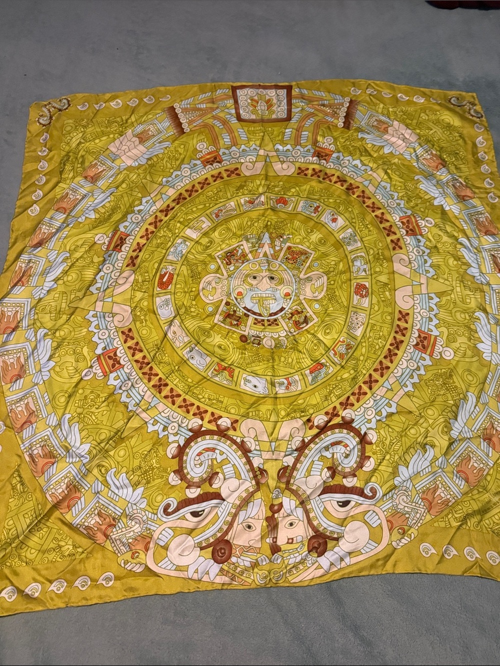 S5 Pineda Covalin Square Silk Scarf Moon 🌕 34x34 inches